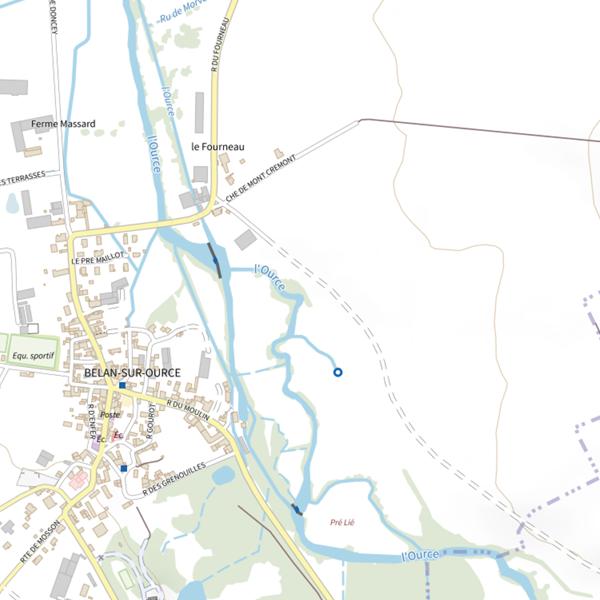 Plan cartographique de Ource (L')