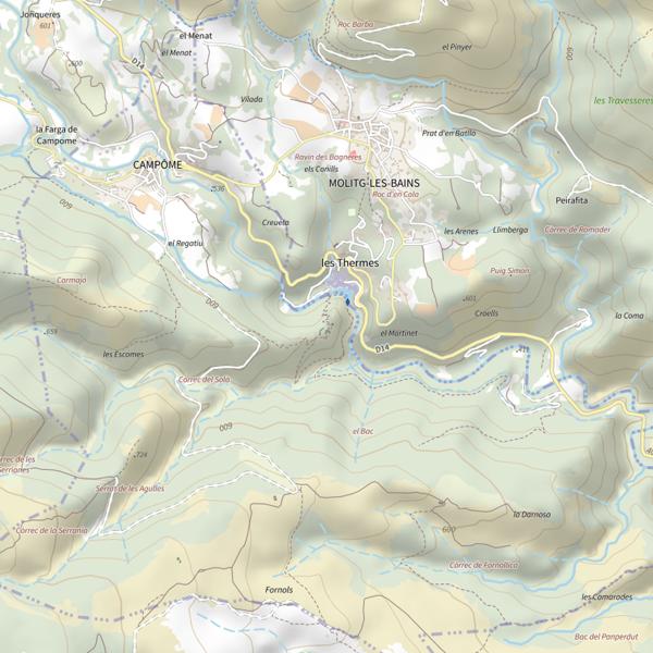 Plan cartographique de Paracolls