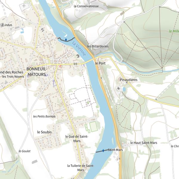 Plan cartographique de Parc de Cremault (la Vienne)