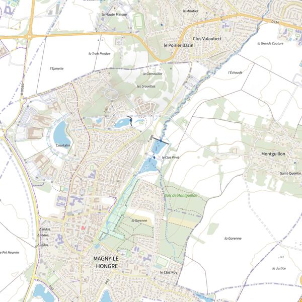 Plan cartographique de Parc du Lochy