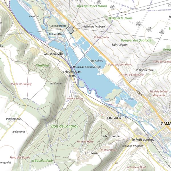 Plan cartographique de Parcours Bresle