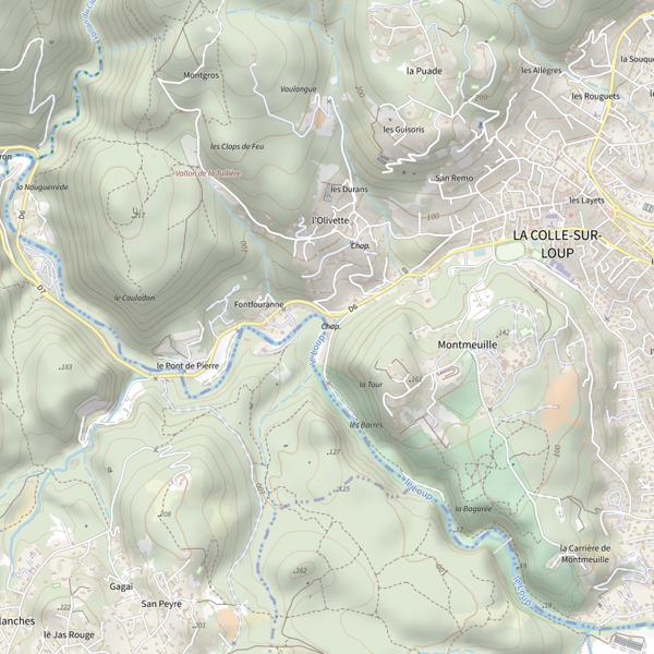 Plan cartographique de Parcours Canoe Kayak