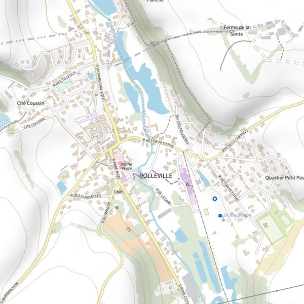 Plan cartographique de Parcours champ de foire