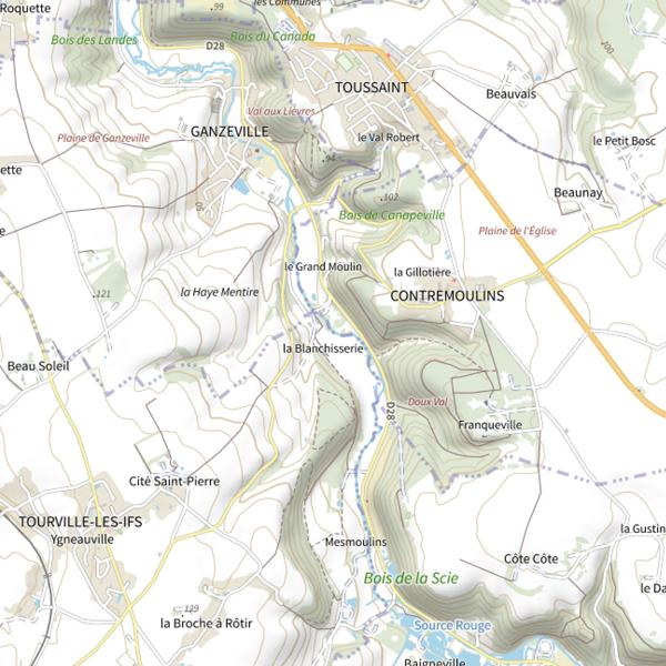 Plan cartographique de Parcours de la Blanchisserie