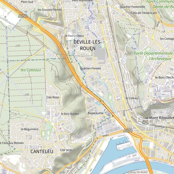 Plan cartographique de Parcours de la Clairette