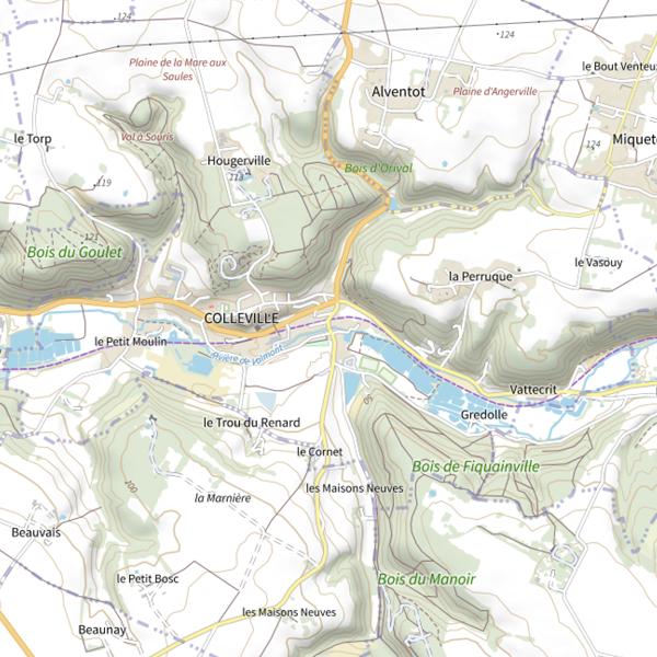 Plan cartographique de Parcours de la Gare
