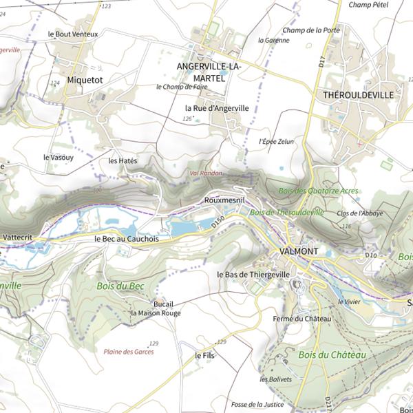 Plan cartographique de Parcours de la Linerie