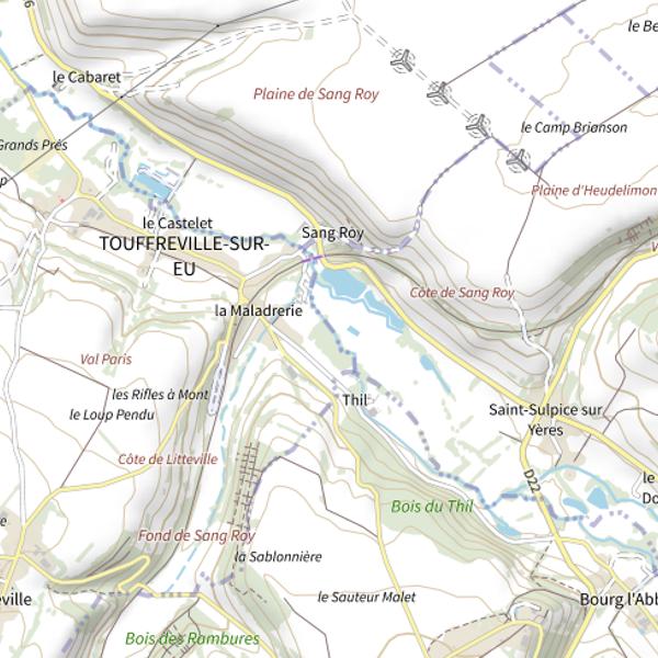 Plan cartographique de Parcours de la Maladrerie