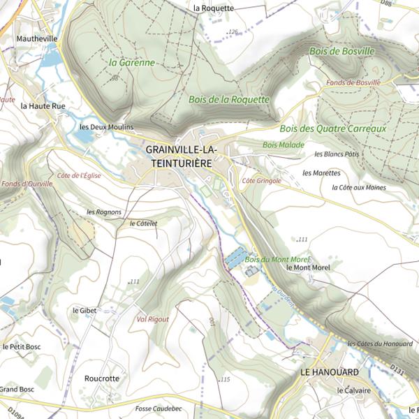 Plan cartographique de Parcours de la Plaine des Basses-Eaux