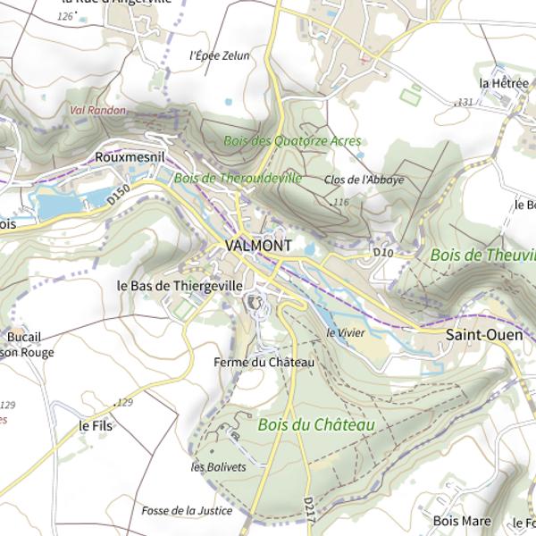 Plan cartographique de Parcours de la rue d'Orléans 1