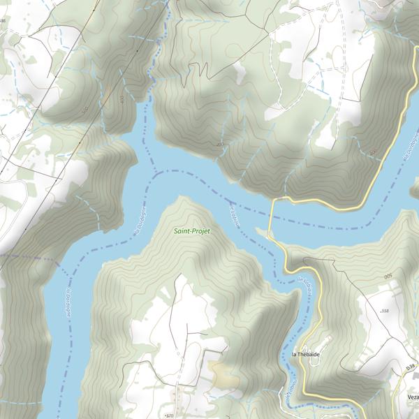 Plan cartographique de Parcours de nuit du Labiou