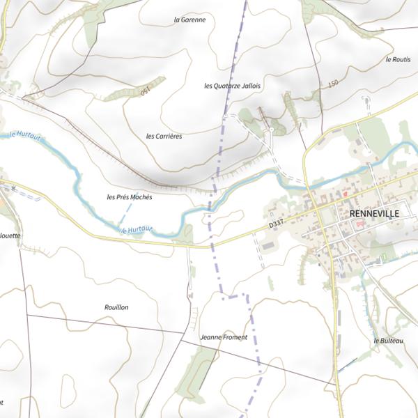 Plan cartographique de Parcours de pêche de Berlise
