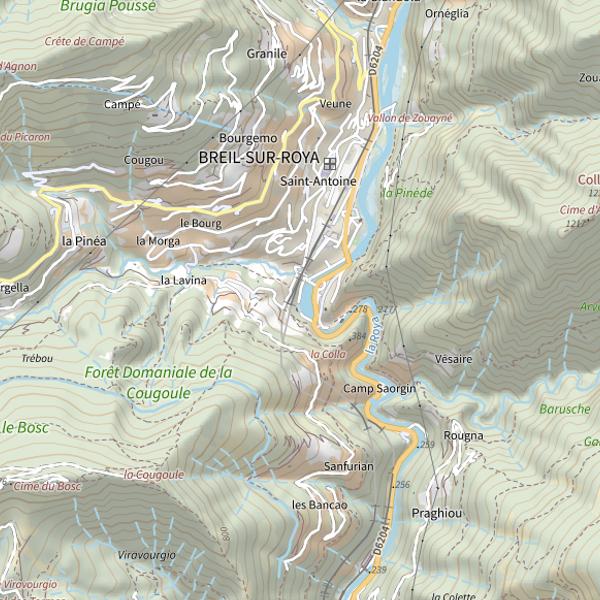 Plan cartographique de Parcours de pêche découverte du lac des Cygnes