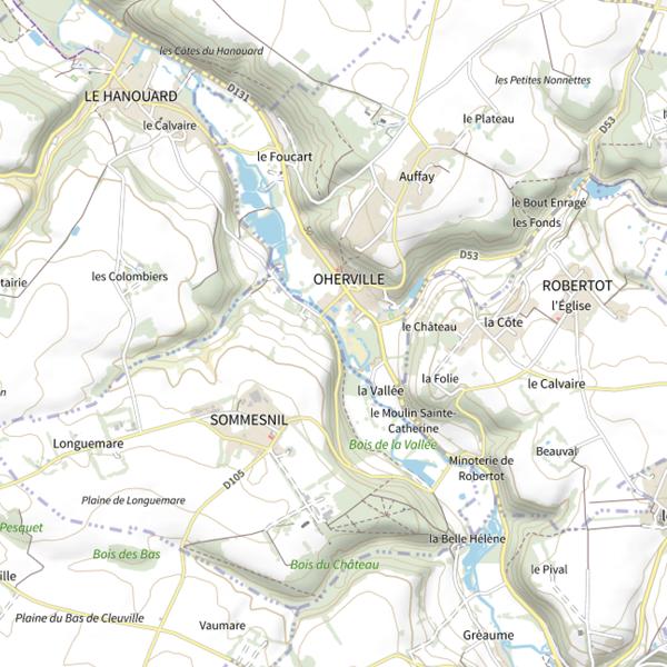 Plan cartographique de Parcours de Sommesnil