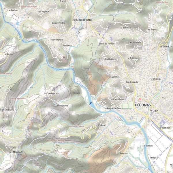 Plan cartographique de Parcours découverte de l'écluse