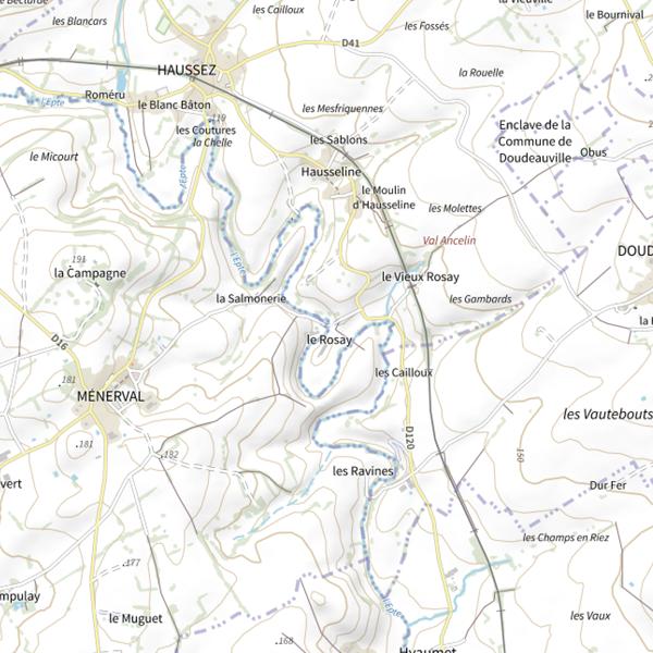 Plan cartographique de Parcours des cailloux
