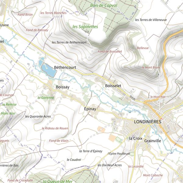 Plan cartographique de Parcours du bout de Boissay 1