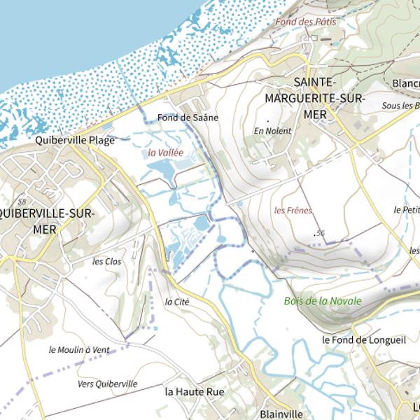 Plan cartographique de Parcours du conservatoire