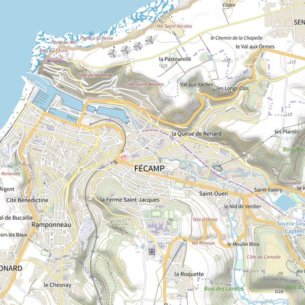 Plan cartographique de Parcours du Grand Moulin