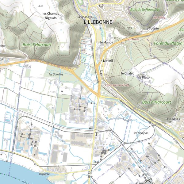 Plan cartographique de Parcours du marais