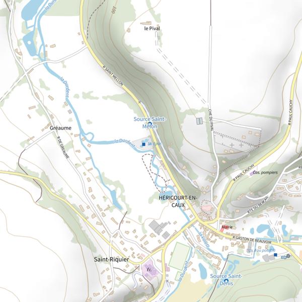 Plan cartographique de Parcours du Mellon