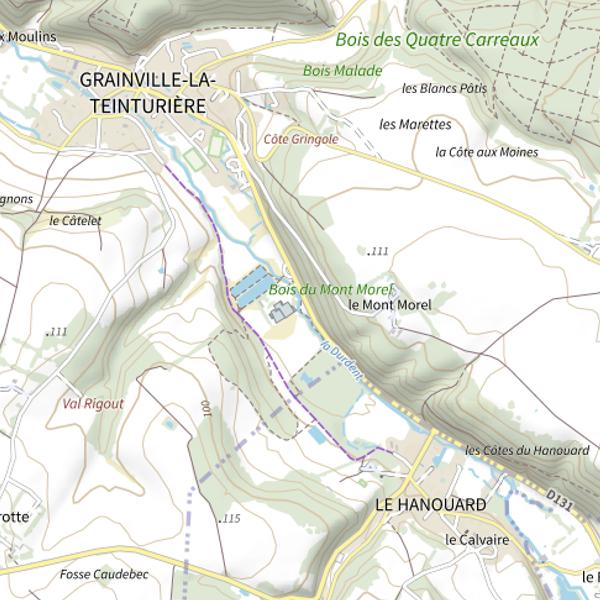 Plan cartographique de Parcours du Mont Morel