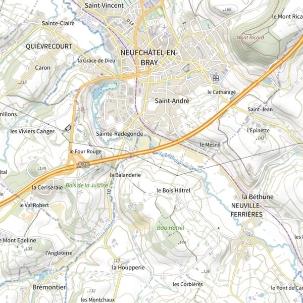 Plan cartographique de Parcours du moulin Gobin
