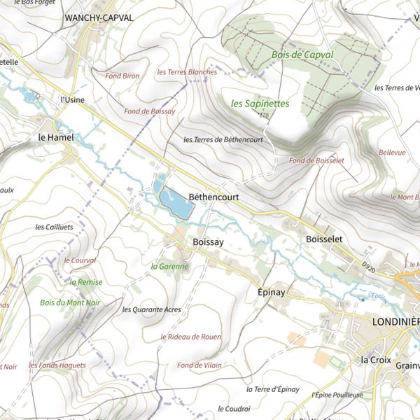Plan cartographique de Parcours du moulin