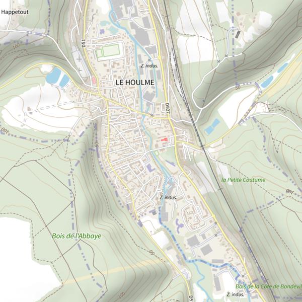 Plan cartographique de Parcours du parc