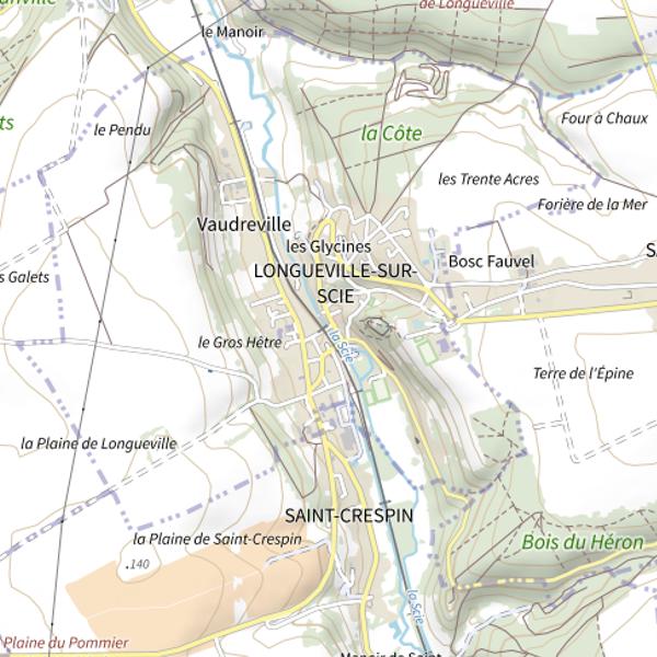 Plan cartographique de Parcours du pont Saint-Pierre