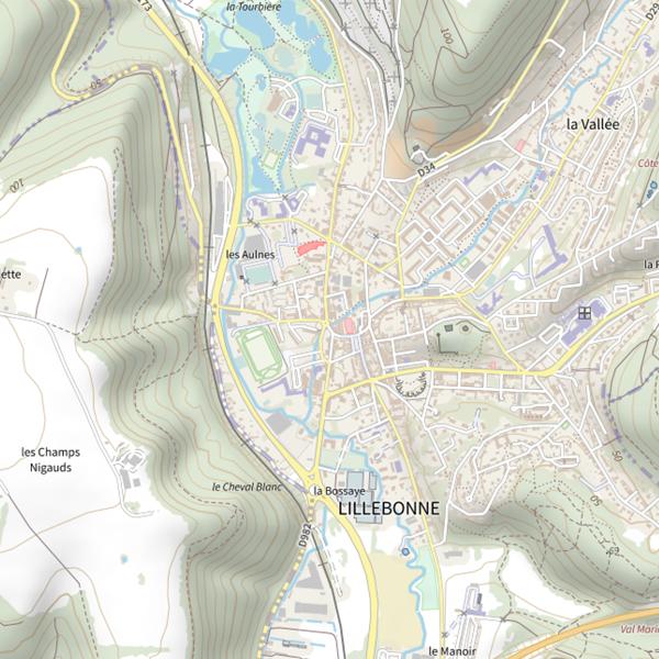 Plan cartographique de Parcours du rond-point