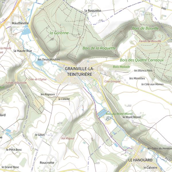 Plan cartographique de Parcours du stade