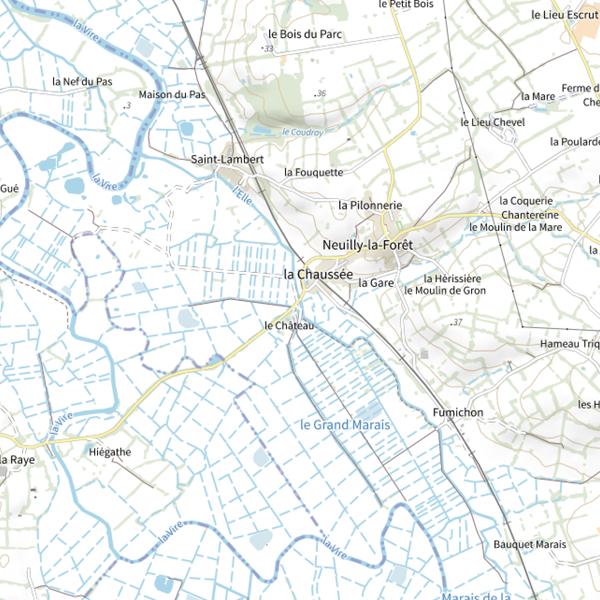 Plan cartographique de Parcours Elle Neuilly-La-Forêt