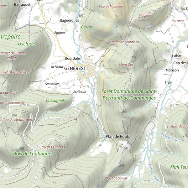 Plan cartographique de Parcours enfant -12 ans de Larise