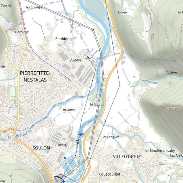 Plan cartographique de Parcours enfant -12 ans de Soulom