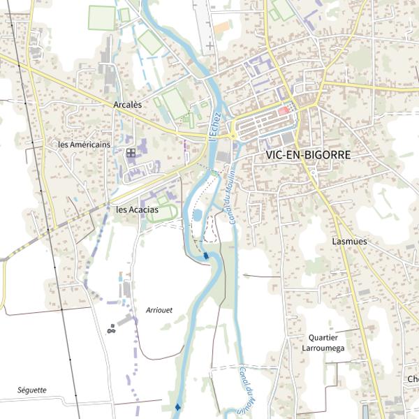 Plan cartographique de Parcours enfant -12 ans