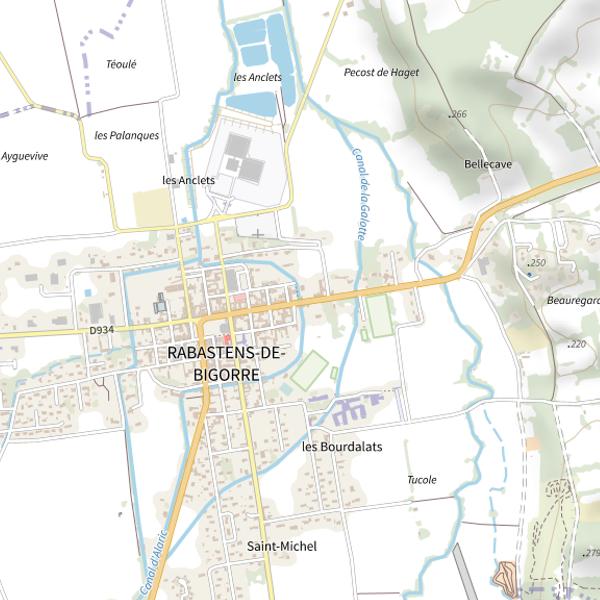 Plan cartographique de Parcours enfant de l'Alaric - Rabastens de Bigorre