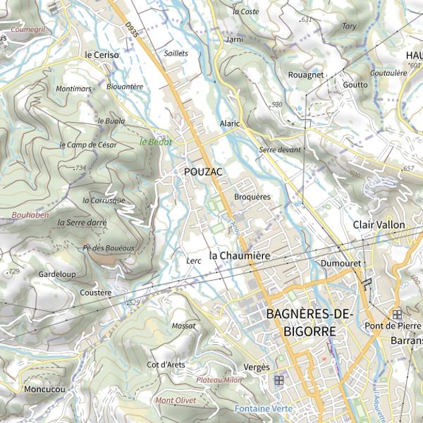 Plan cartographique de Parcours enfant de l'Anous