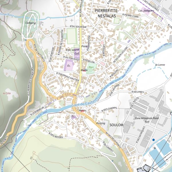 Plan cartographique de Parcours enfant de Pierrefitte-Nestalas