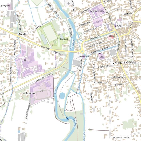 Plan cartographique de Parcours enfant (Hautes-Pyrénées)