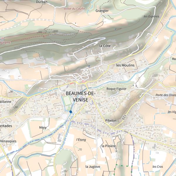 Plan cartographique de Parcours Enfant (Vaucluse)