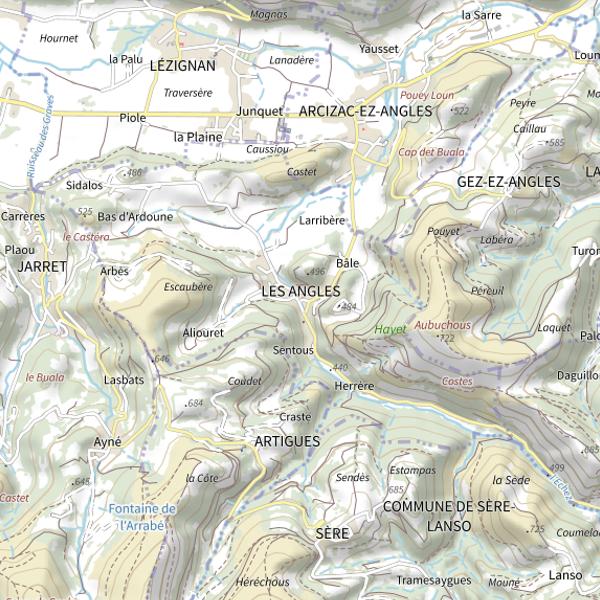 Plan cartographique de Parcours enfants -12ans - Les Angles