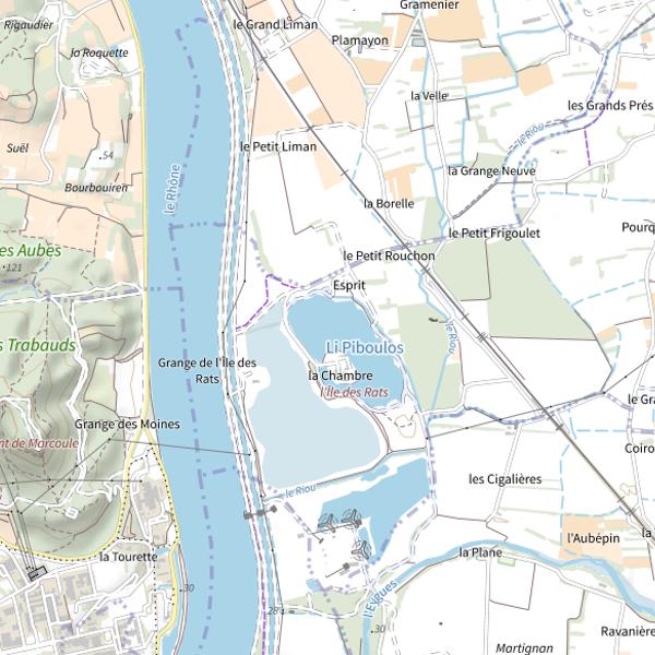 Plan cartographique de Parcours Famille