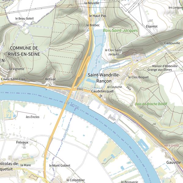Plan cartographique de Parcours Fontenelle