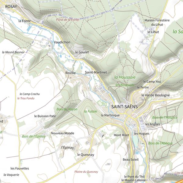 Plan cartographique de Parcours Gaillard