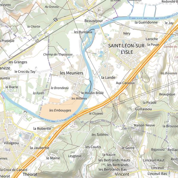 Plan cartographique de Parcours graciation de l'