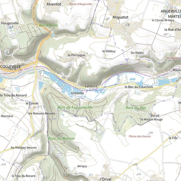 Plan cartographique de Parcours Gredolle