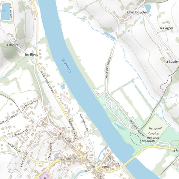Plan cartographique de Parcours International (Vienne)