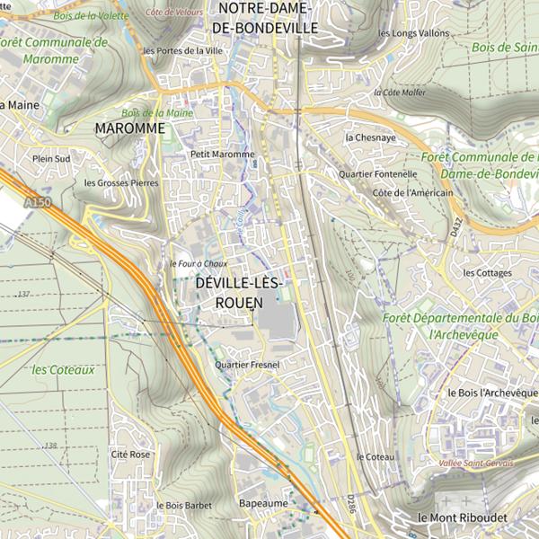 Plan cartographique de Parcours Mini bus