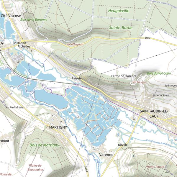 Plan cartographique de Parcours mouche fédérale
